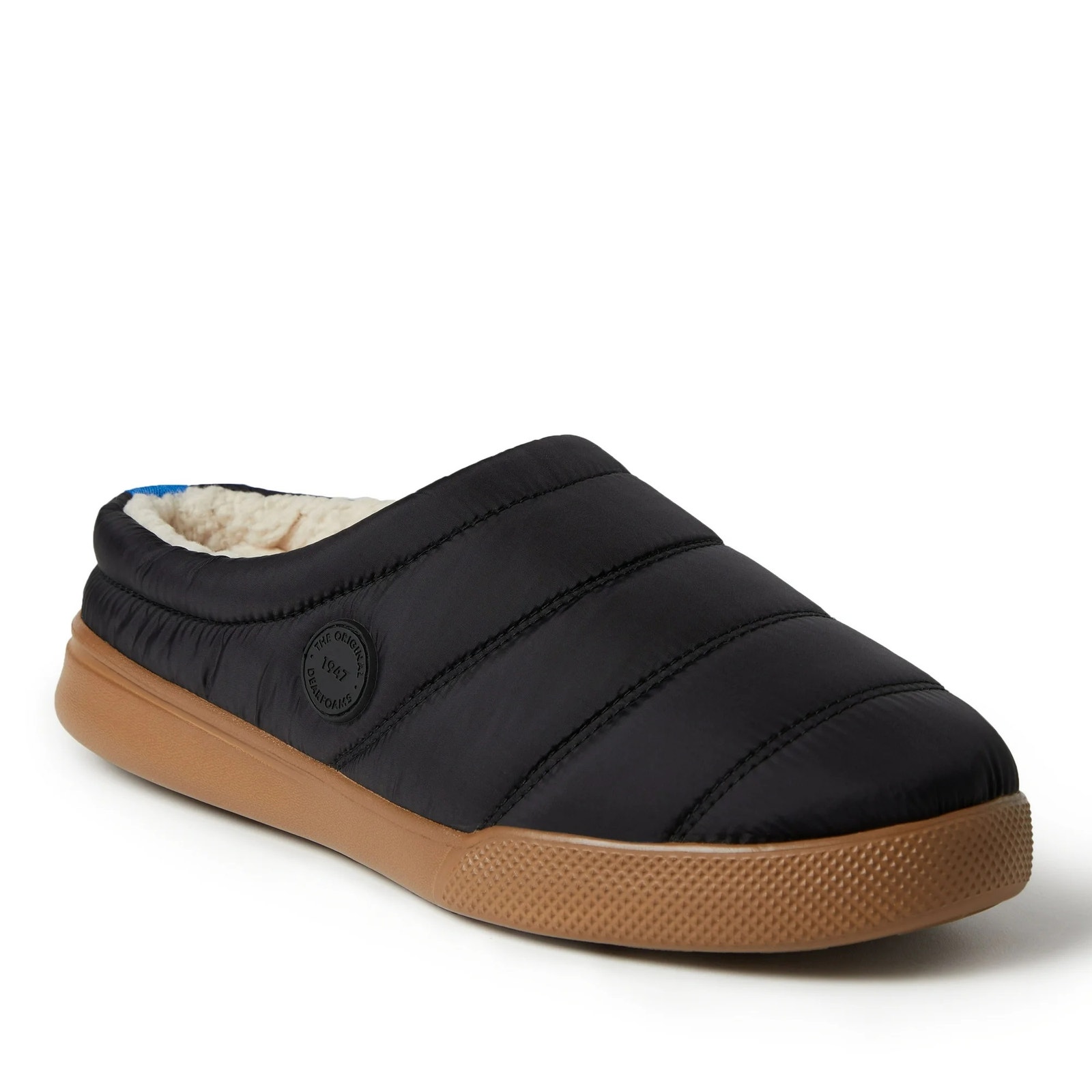 Dearfoams Men Andre Slip On Lightweight Clog Slipper Size US L 11-12 Black Nylon