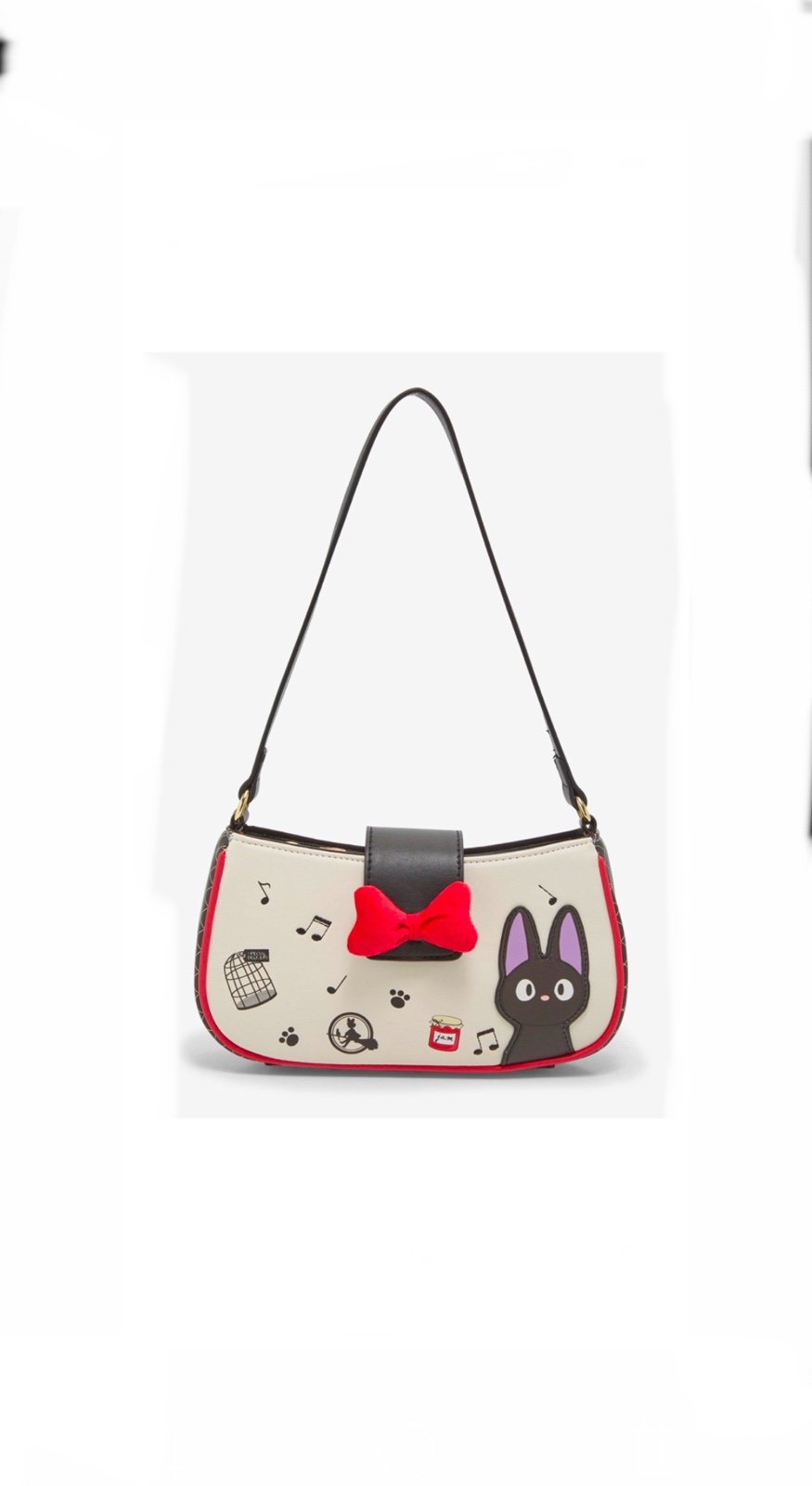 Her Universe Studio Ghibli Kiki Delivery Service Jiji Icon 3D bow Shoulder Bag.