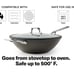 Misen 12inch Carbon Steel Wok with Lid New in Box