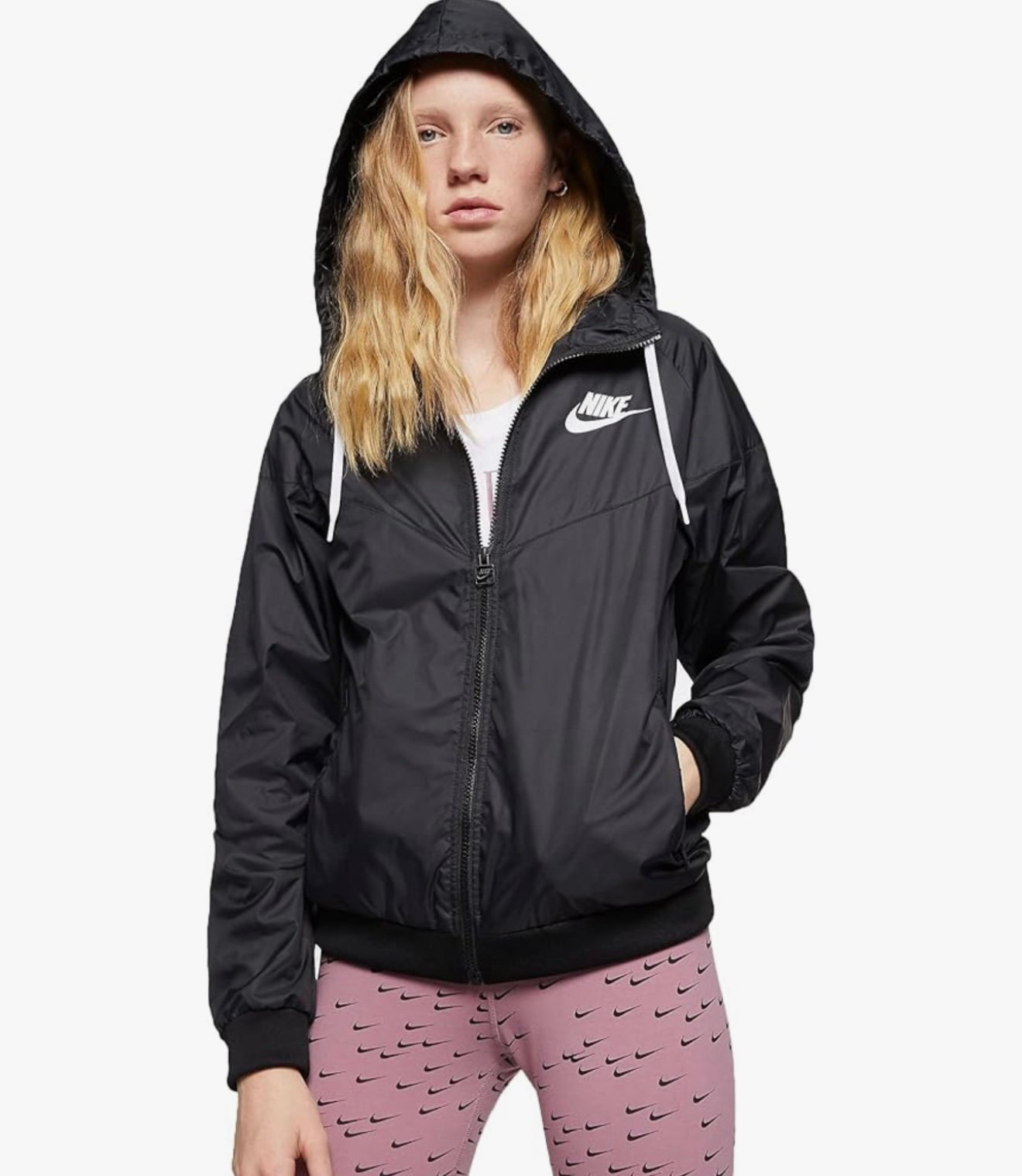 Nike Sportswear Windrunner Women's Jacket Hoodie Size S Black AR3092-011
