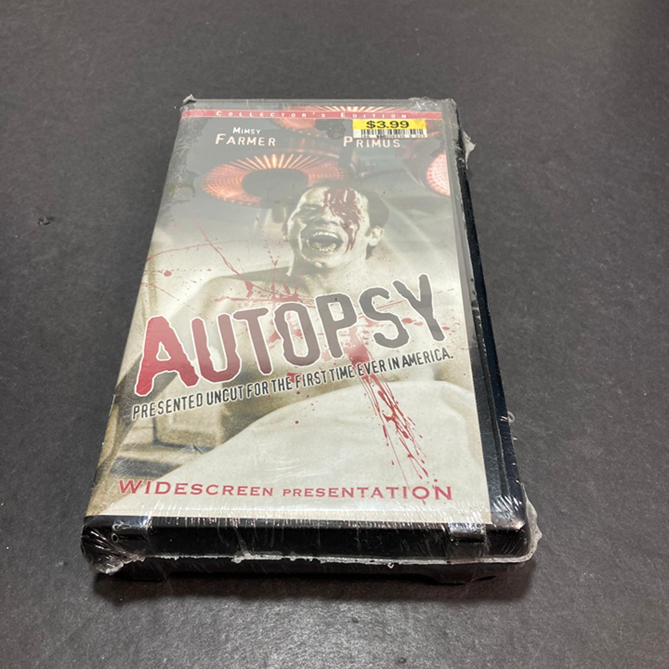 Autopsy Collector's Edition Anchor Bay 2000 Horror Brand New Sealed VHS Movie