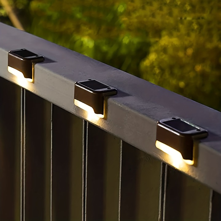 Shell Solar Deck Lights Outdoor 16 Pack, Solar Step Lights Waterproof Led Solar