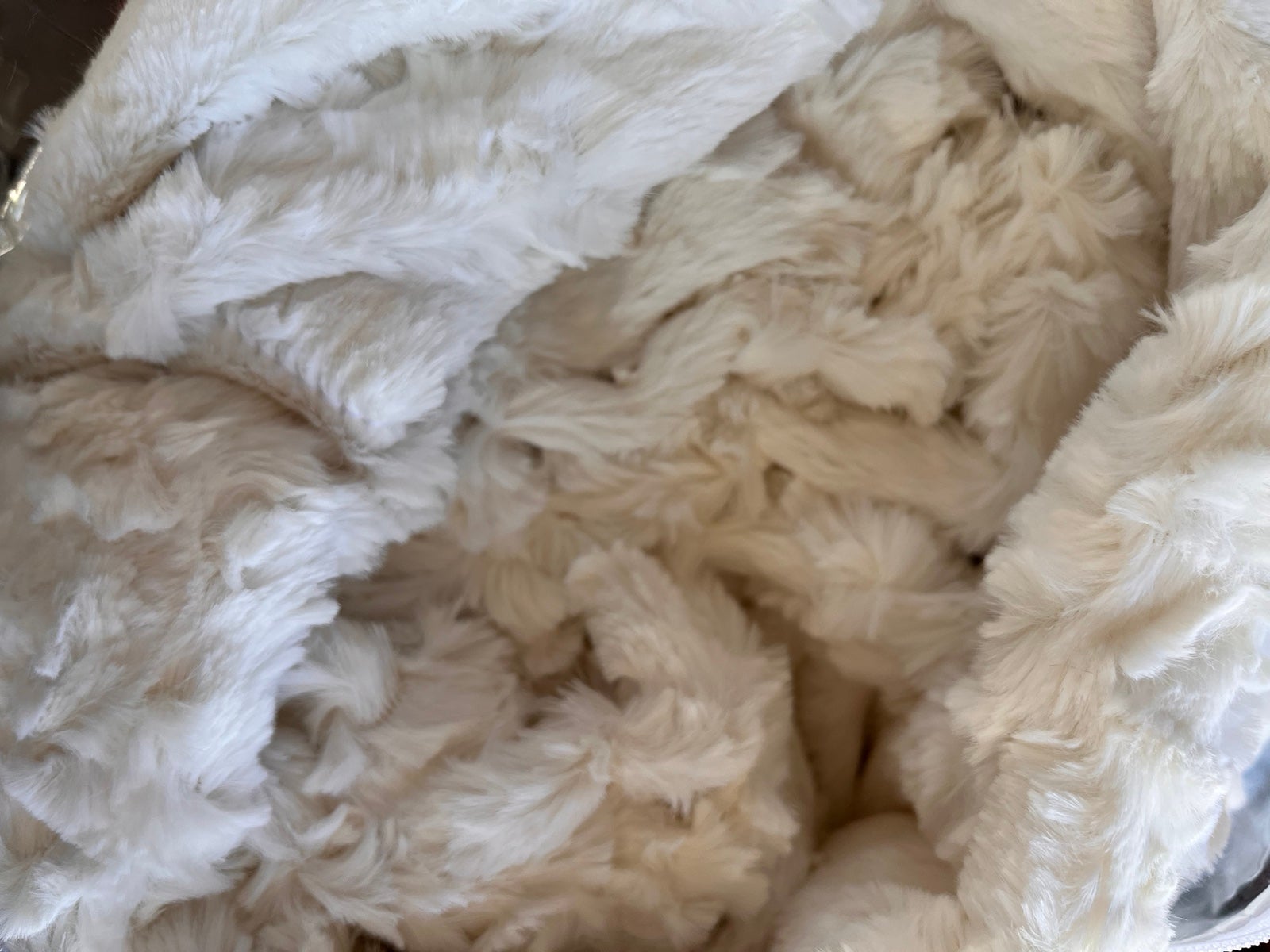 2XL Beige Minky Blanket