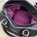 Black leather Coach Ashley satchel