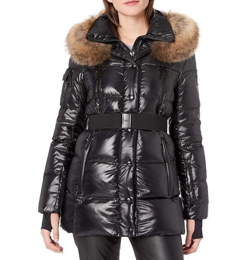 sam coat fur hood