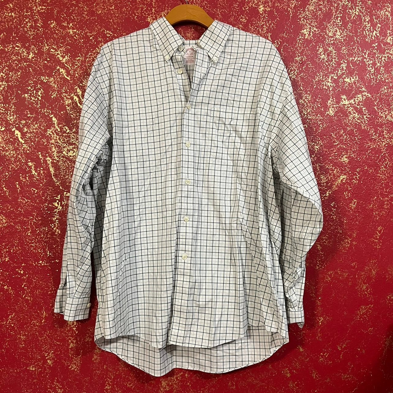 BROOKS BROTHERS MADISON Supima Cotton Original Polo Button Down Non Iron Shirt