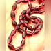Strand of 7x3mm bicone Garnet beads 14in. 72 84