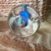 Sphere with Tri-Swirl Art Glass Paperweight