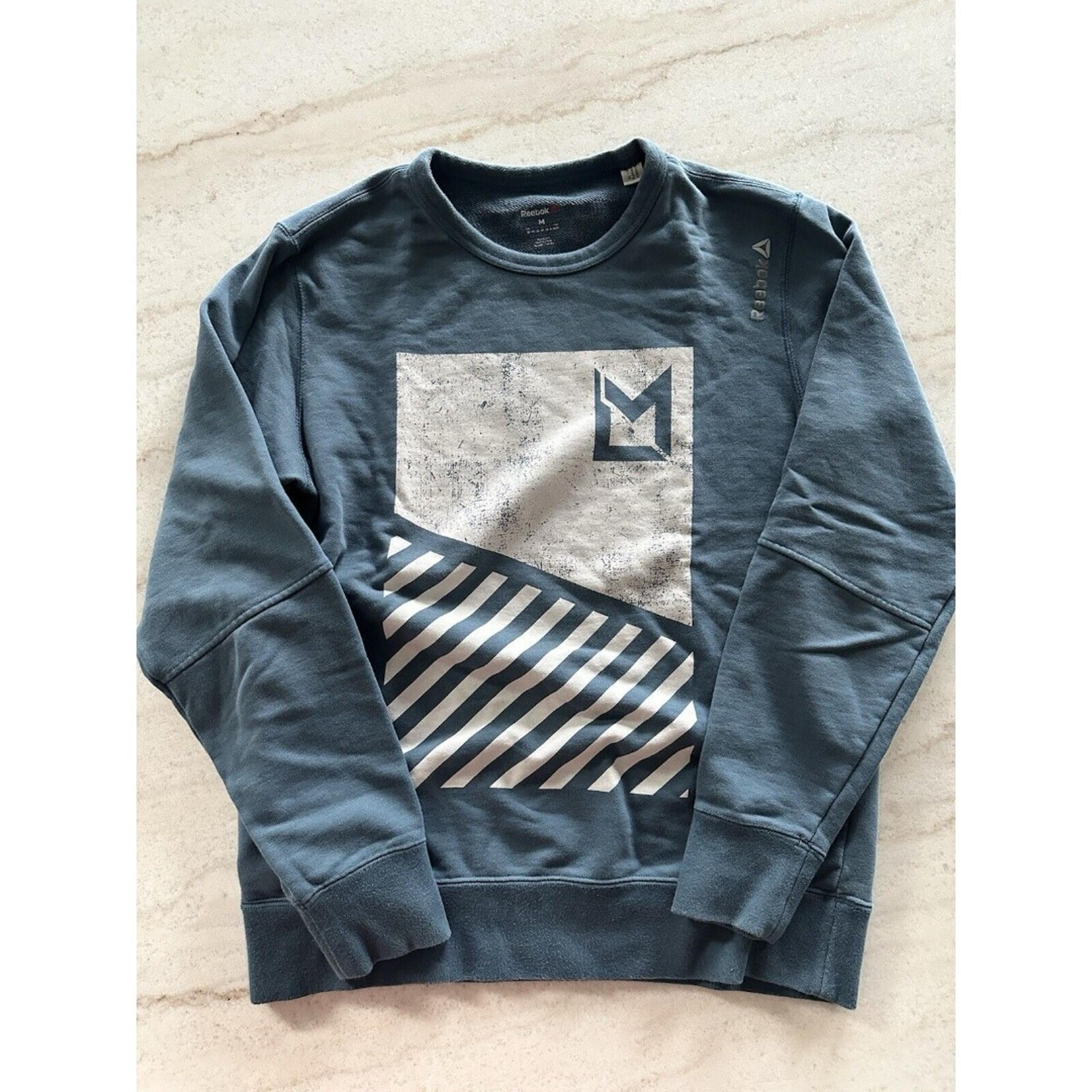 Rare Reebok x Les Mills Unisex Sweatshirt pullover size M - Blue