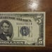 1934 d 5 silver certificate uncirculated beautiful note
