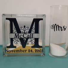 Glass Unity Sand Cermony Blocks