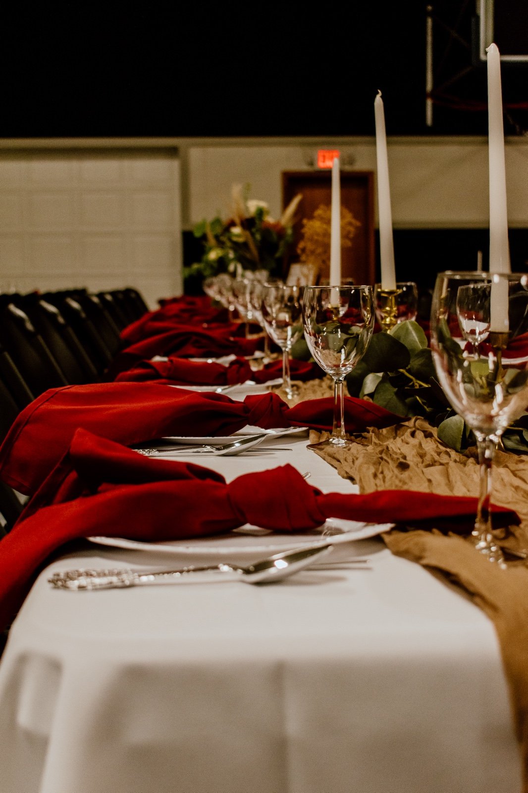 Burnt Orange Wedding Napkins