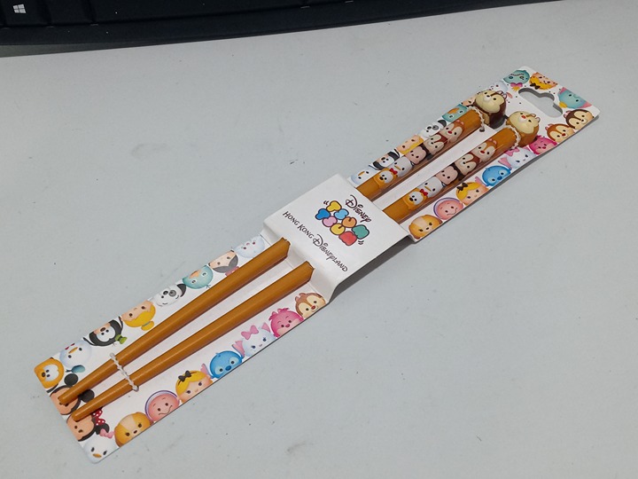 Chip and Dale Chipmunks Disneyland Hong Kong Vintage Chopsticks plastic NEW