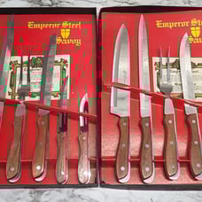 Vintage Kitchen Knife Sets. Carving.