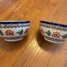 Polish Pottery Ice Cream Bowls