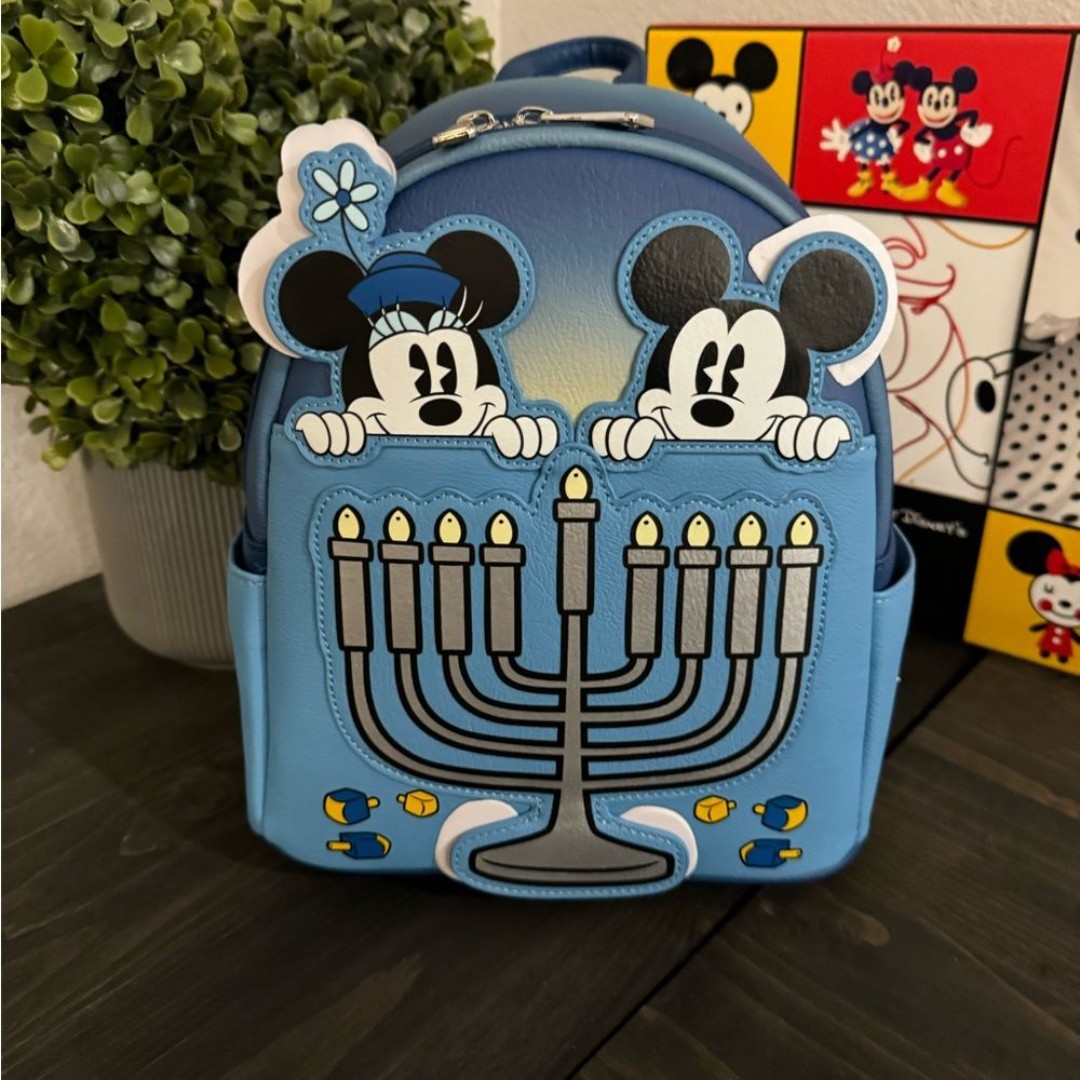 NWT Disney Hanukkah Mickey and Minnie Loungefly Bag