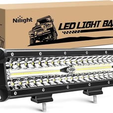 Led Light Bar 12Inch 300W Triple Row Flood Spot Combo 30000LM Bar Driving