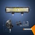 Led Light Bar 12Inch 300W Triple Row Flood Spot Combo 30000LM Bar Driving