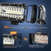 Led Light Bar 12Inch 300W Triple Row Flood Spot Combo 30000LM Bar Driving