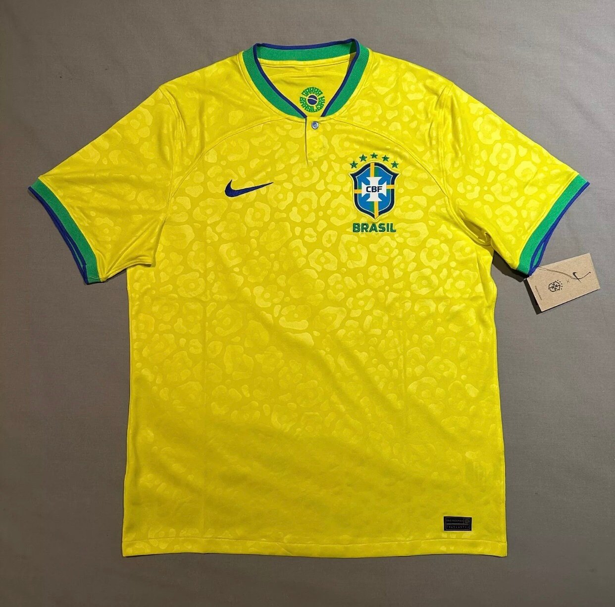 Brazil Nike Vapor Match Primary Jersey World Cup Yellow Gold new