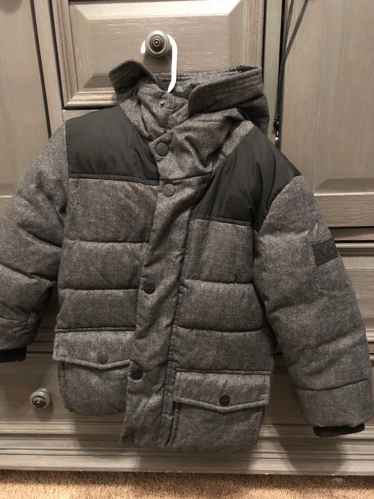michael michael kors quilted satin puffer
