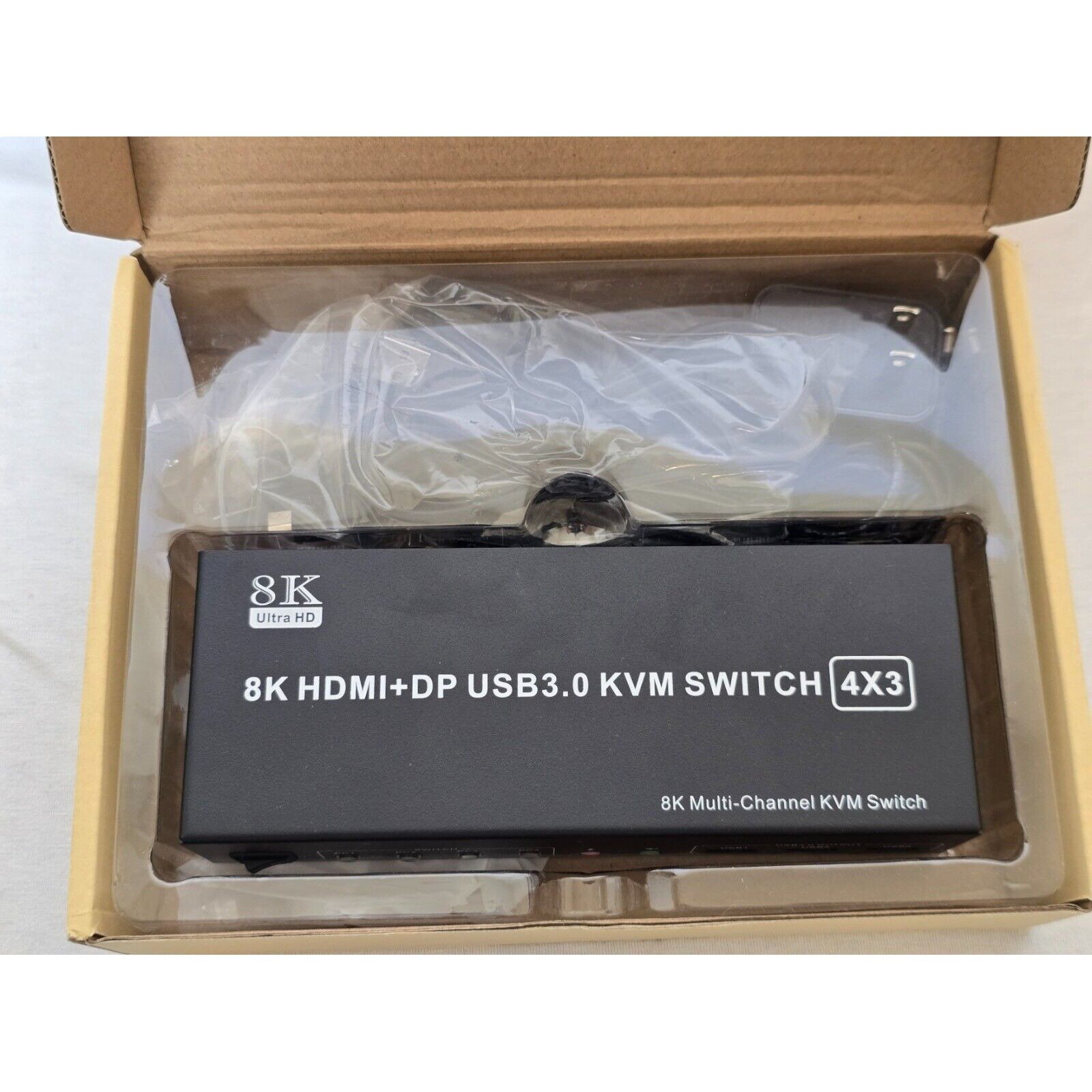 Unbranded Audi-Video Processor 8K Ultra HD HDMI DP USB 3.0 KVM SWITCH