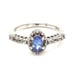 Tanzanite/Cz Ring
