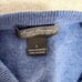 Daniel Cremieux Signature Collection Cashmere Sweater Shirt Men's L Blue V Neck