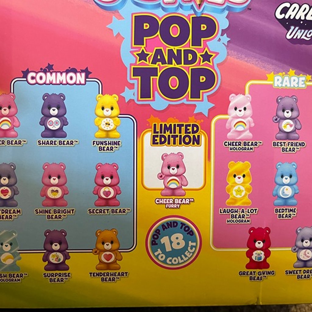 Care Bears Ooshies BIRTHDAY BEAR Pop Top Ooshie Pencil Topper Mini care-bears-ooshies-birthday-bear-pop-top-ooshie-pencil-topper-mini