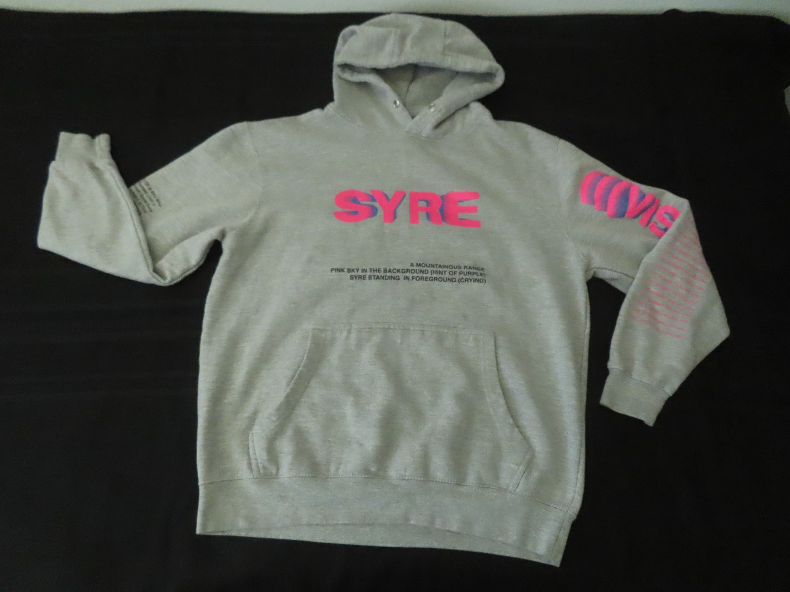 MSFTSrep Men’s SYRE - A Beautiful Vision Kangaroo Hoodie - L - grey
