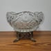 Loevsky & Loevsky Etched Czech/Bohemian Crystal Fruit Bowl 1960-70s