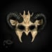 Animal Devil Ram Horns Masquerade Mask Steampunk Halloween Scary Horror Cosplay