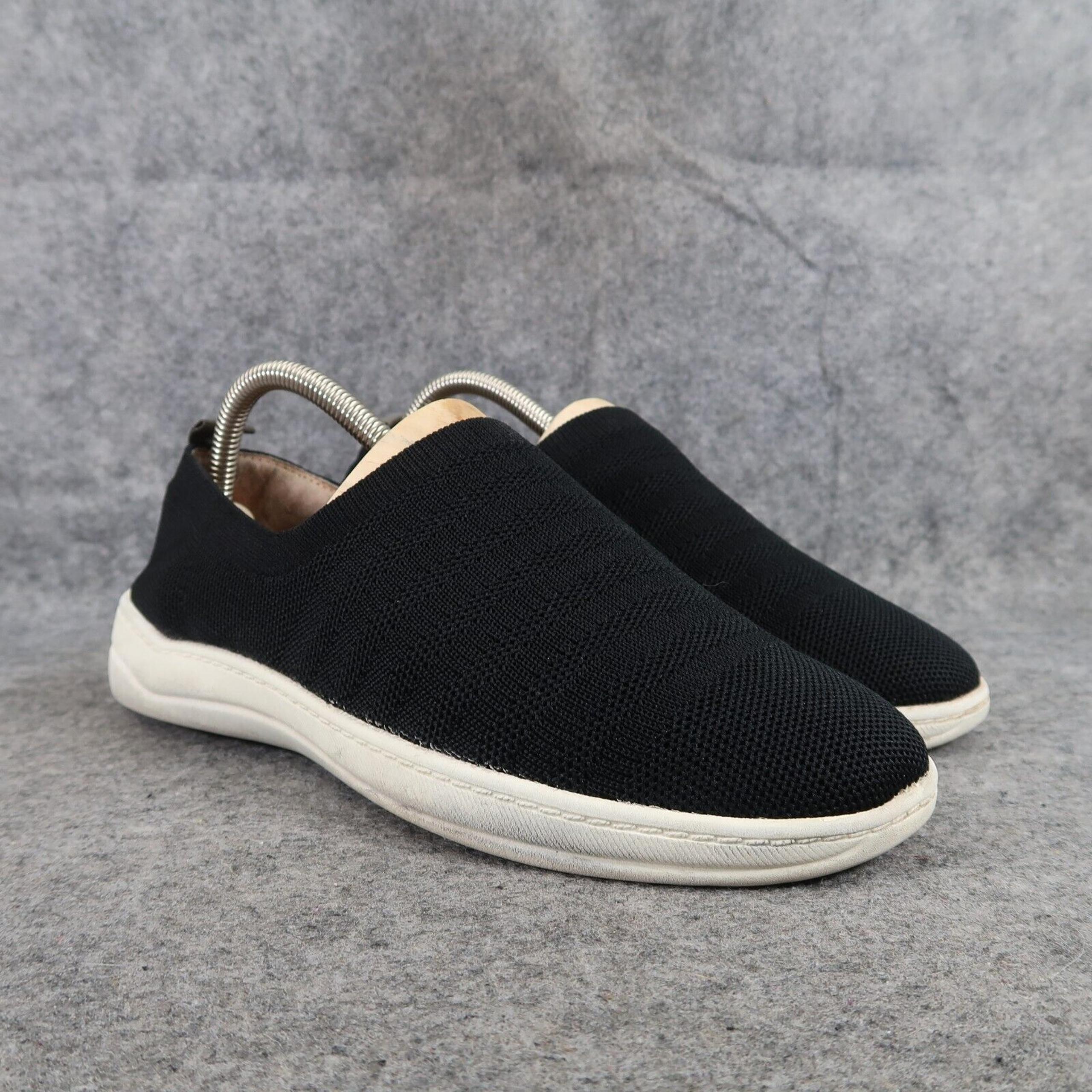 LifeStride Shoes Womens 7.5 Slip On Casual Sneakers Velocity 2.0 Black Comfort