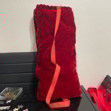 Red velvet bong bag