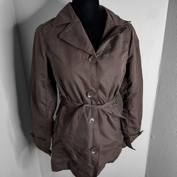 Levi's Brown Light Weight Peacoat size Large (12-14) EUC
