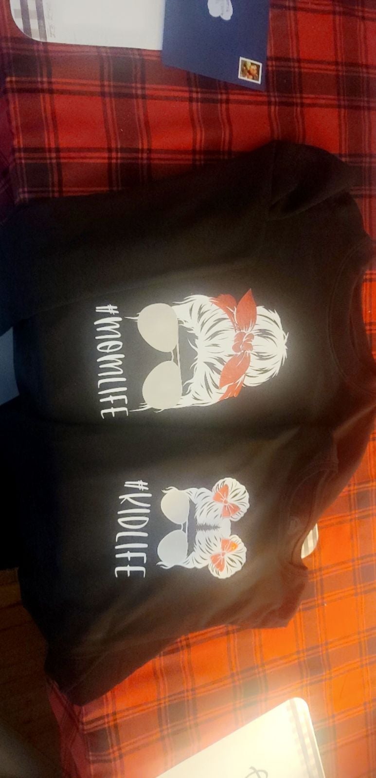 Mother/Daughter Messy Bun tops