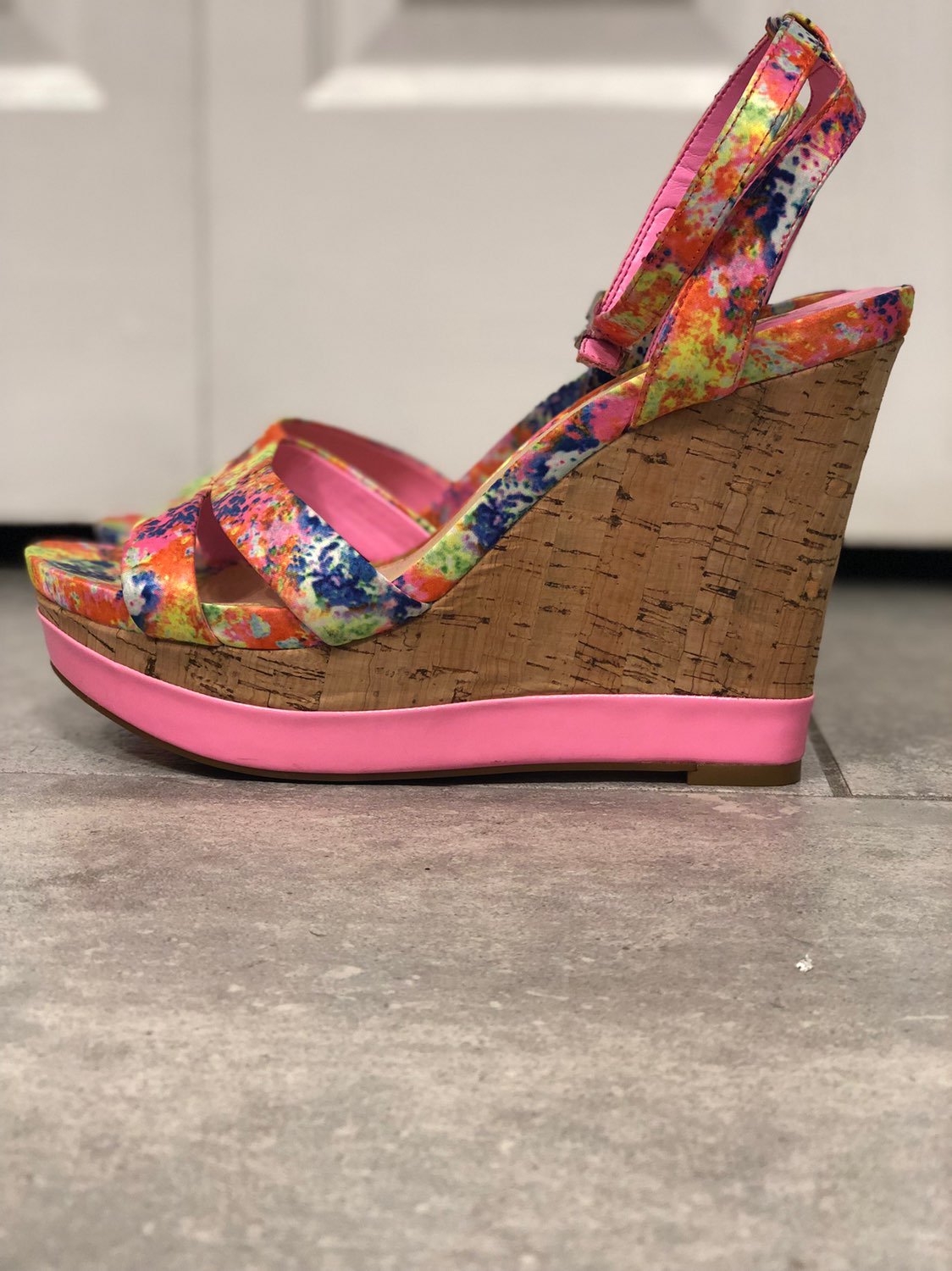 Gianni Bini Hot Pink Wedge Shoes