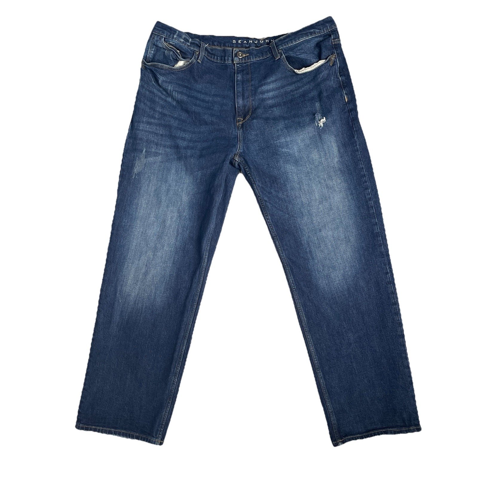 Sean John Jeans Vintage Blue Baggy Hamilton Stretch Fit Y2K 90s Grunge Men 42X32
