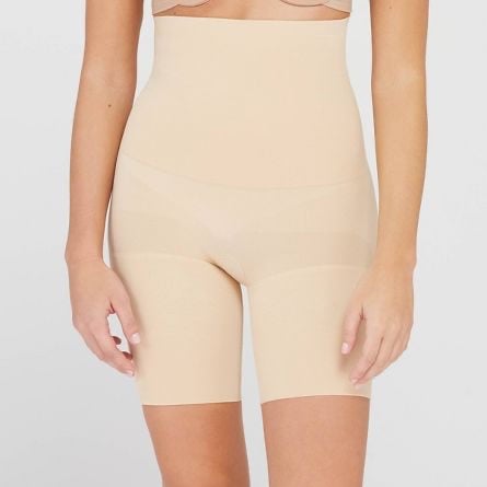 SPANX Red Hot Flat Out Flawless High Waist Mid Thigh Body Shaper
