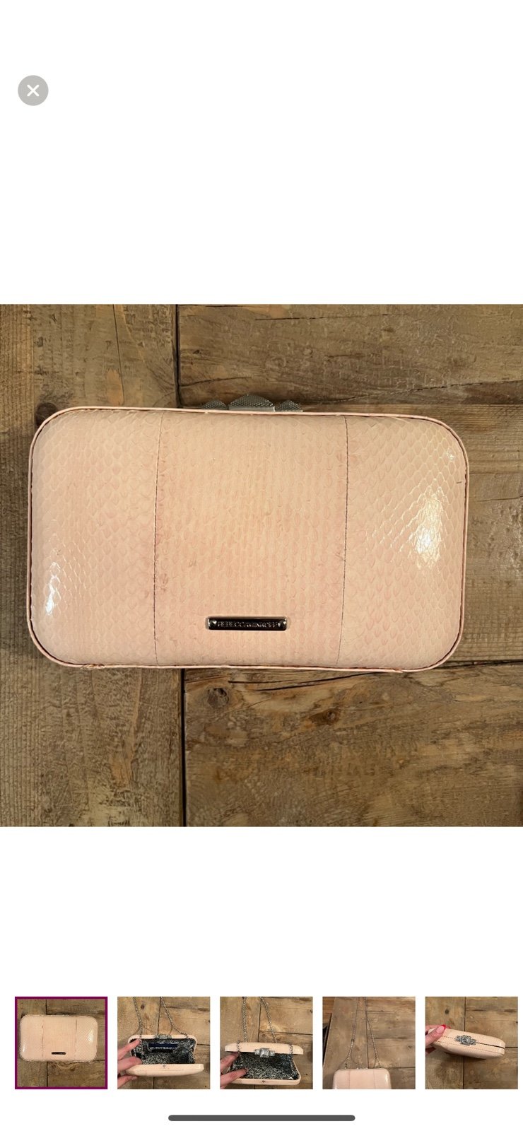 Rebecca Minkoff pink hard bag