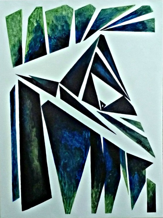 Abstract Geo. Painting 18 x 24 x 3/4