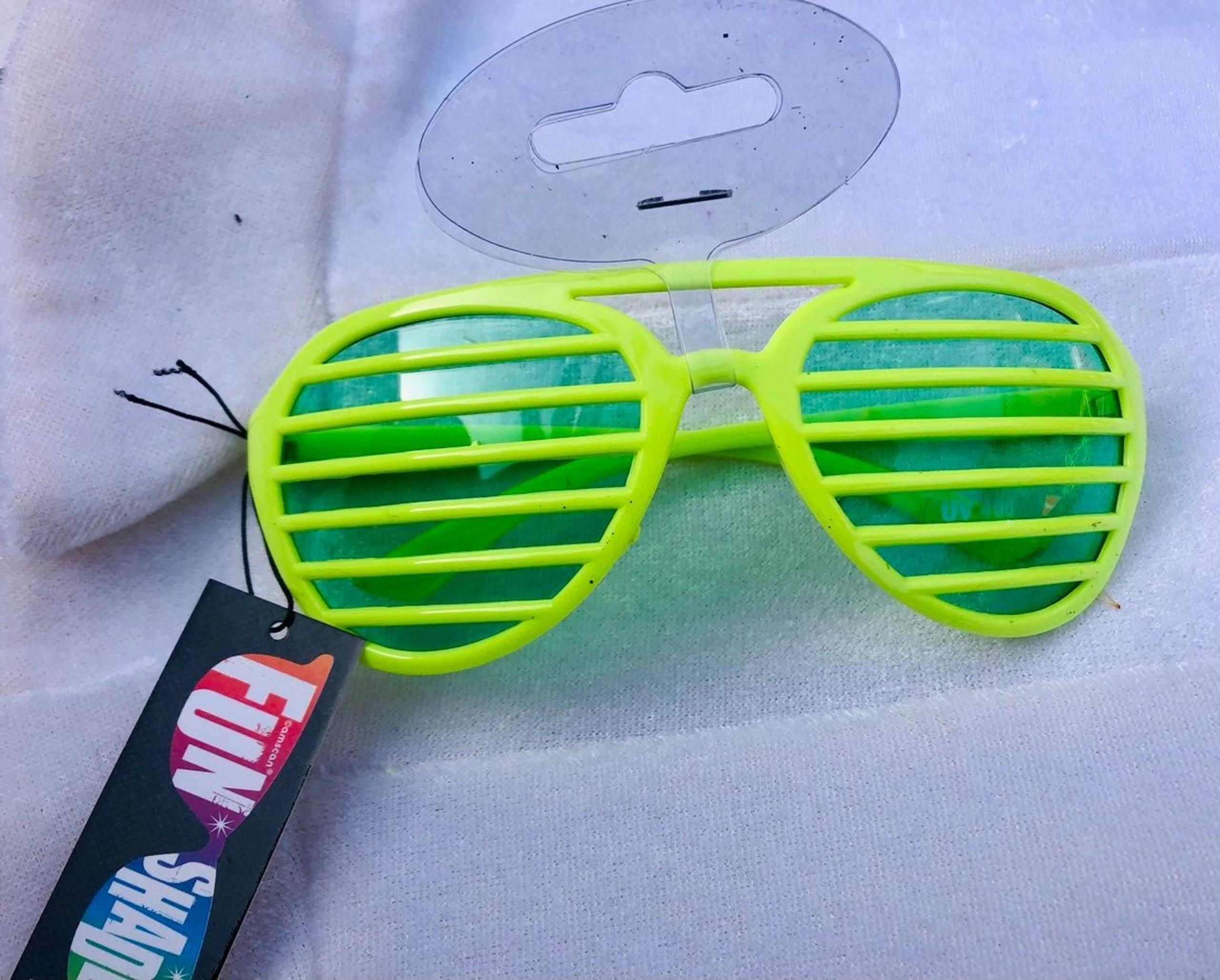 Amscan Neon Shutter Shades Sunglasses