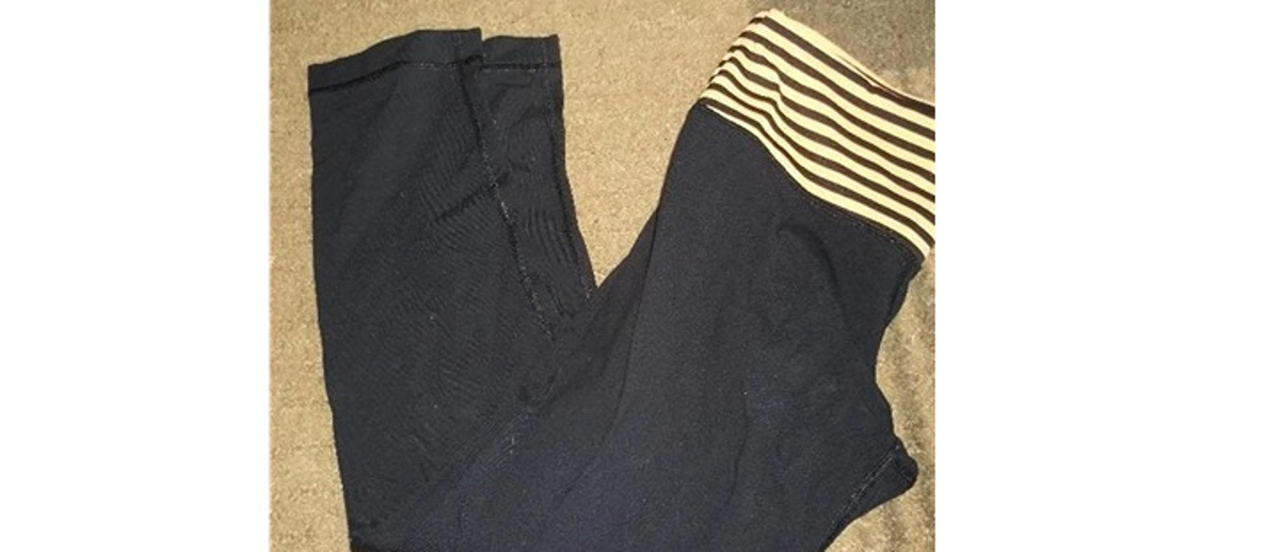 Women's size XS Black Fitness Workout capris