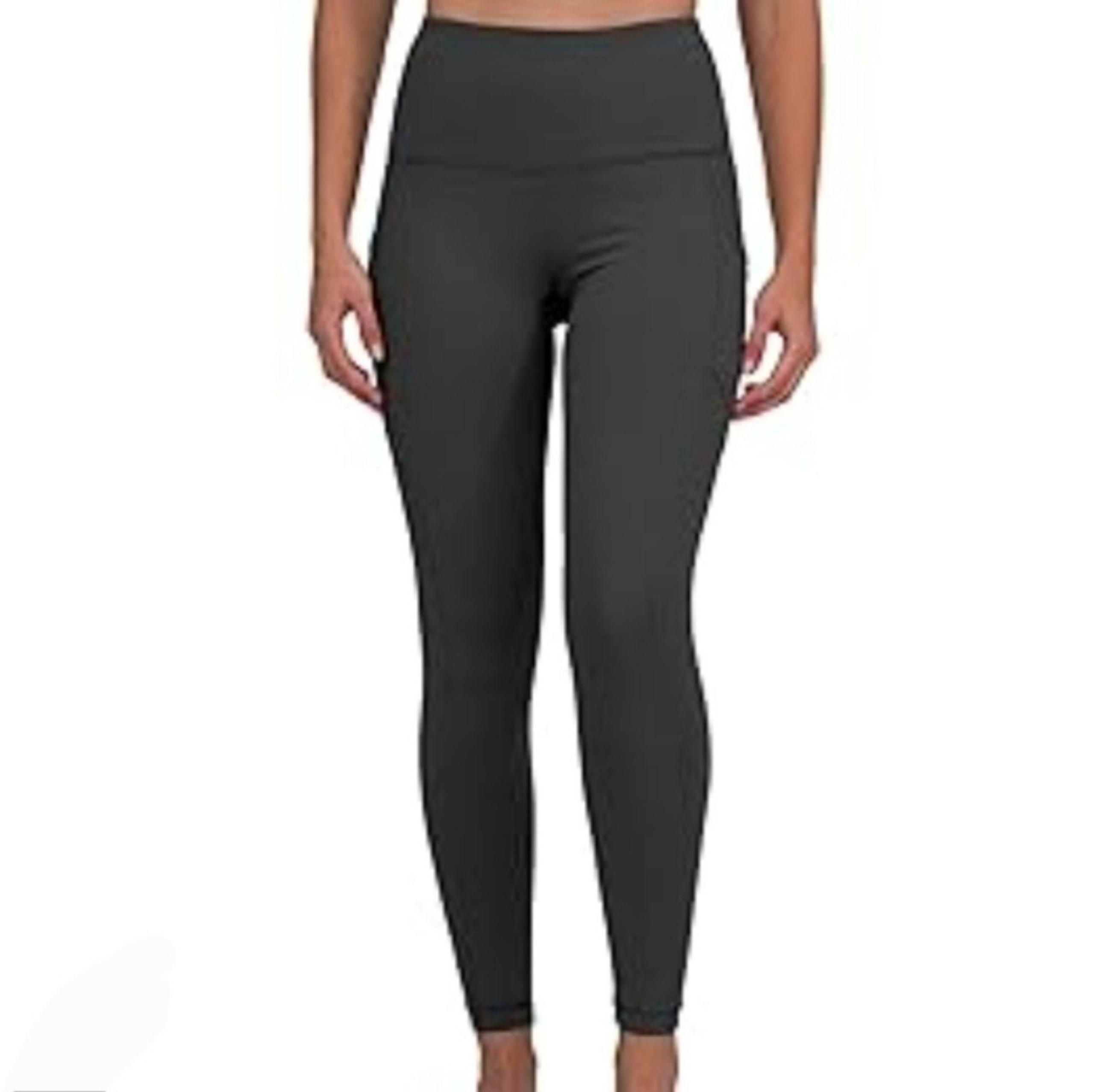 Like New Athletic Dark Grey Full Length Leggings Stretchy 90 Degree Reflex Small