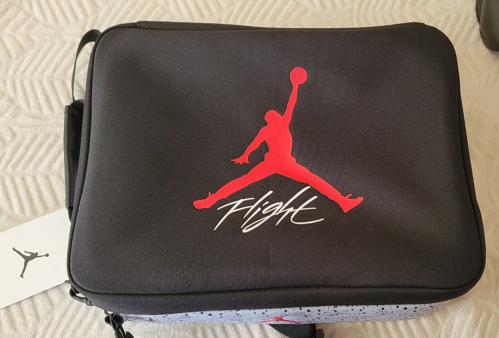 Nike Air Jordan Shoe Box Bag Black Cement Wolf Grey Retro Large Flight Elephant