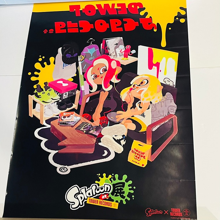 スプラトゥーン展 at TOWER RECORDS　メインヴィジュアルポスター Splatoon展at TOWER RECORDS」開催決定！渋谷店にて7/13(金)より