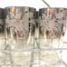 8 MCM Queen's Lusterware glasses with caddy