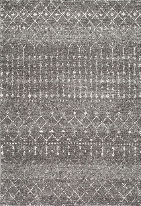 Area Rug, 4x6, Grey ffg3