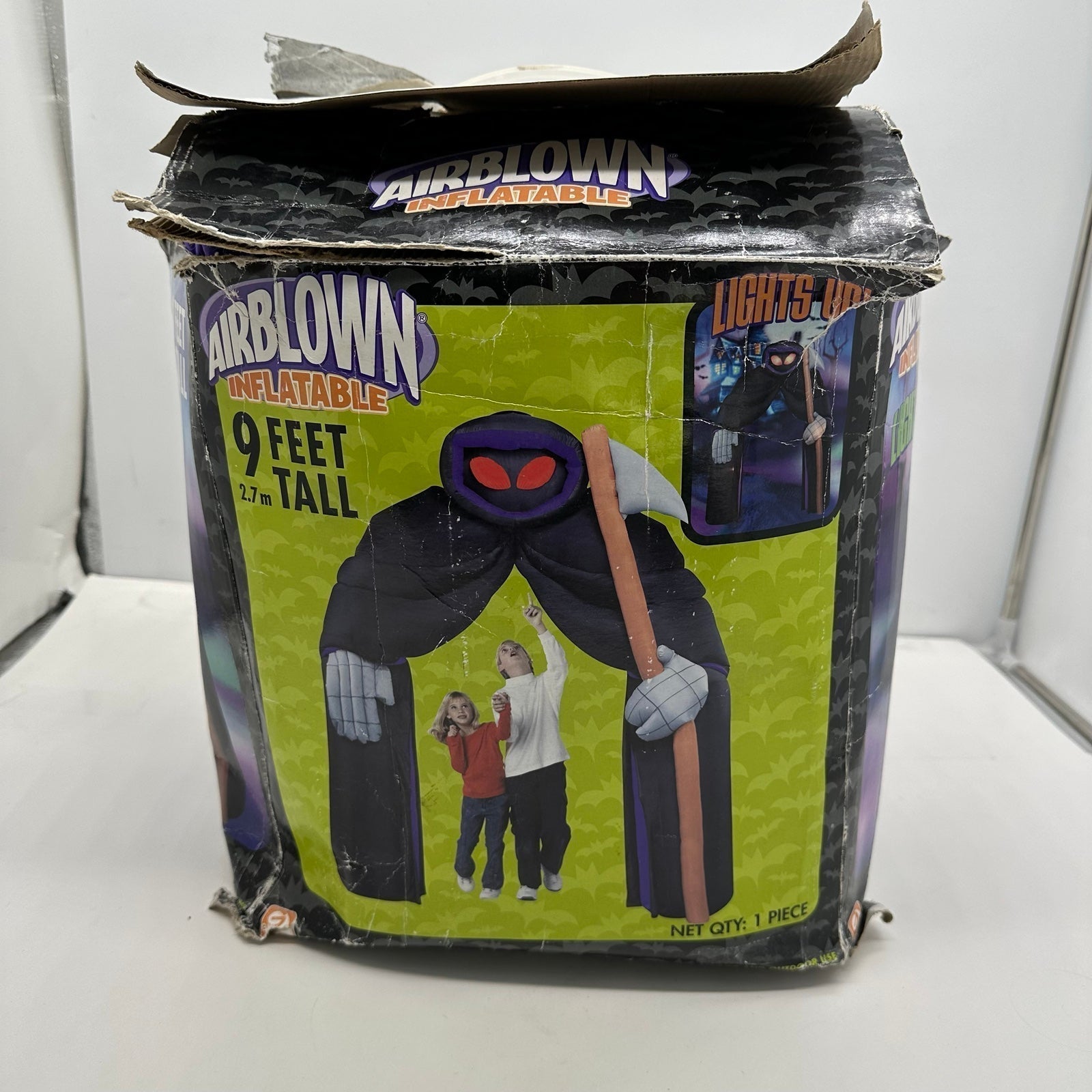 Gemmy Airblown Inflatable Halloween Grim Reaper Archway 9ft Haunted House Lights