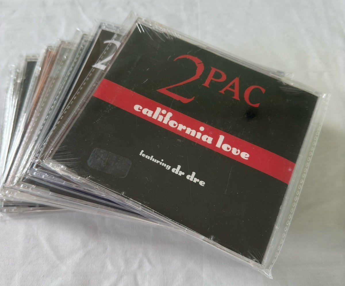Lot Of 8 Sealed New 2Pac Tupac Single CDs Dear Mama California Love Imports